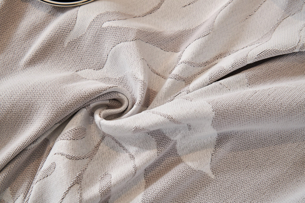 Sofa Decor Amalfi Palm Jacquard Sofa Throw Cover in Silver Palm - palm jacquard sofa throw cover styled couch cover in Australia, image 2