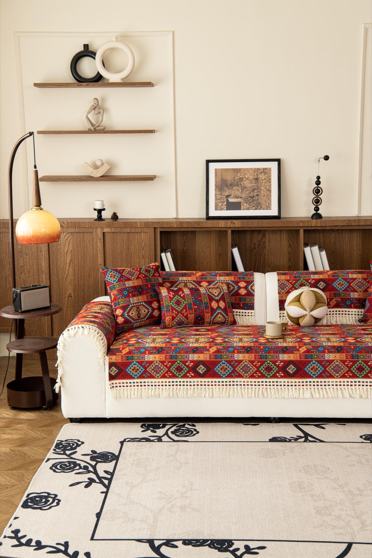 Sofa Decor Atlas Kilim Fringe Sofa Cover Piece - kilim sofa cover piece styling for kilim fringe sofa cover piece in Australia, image 9
