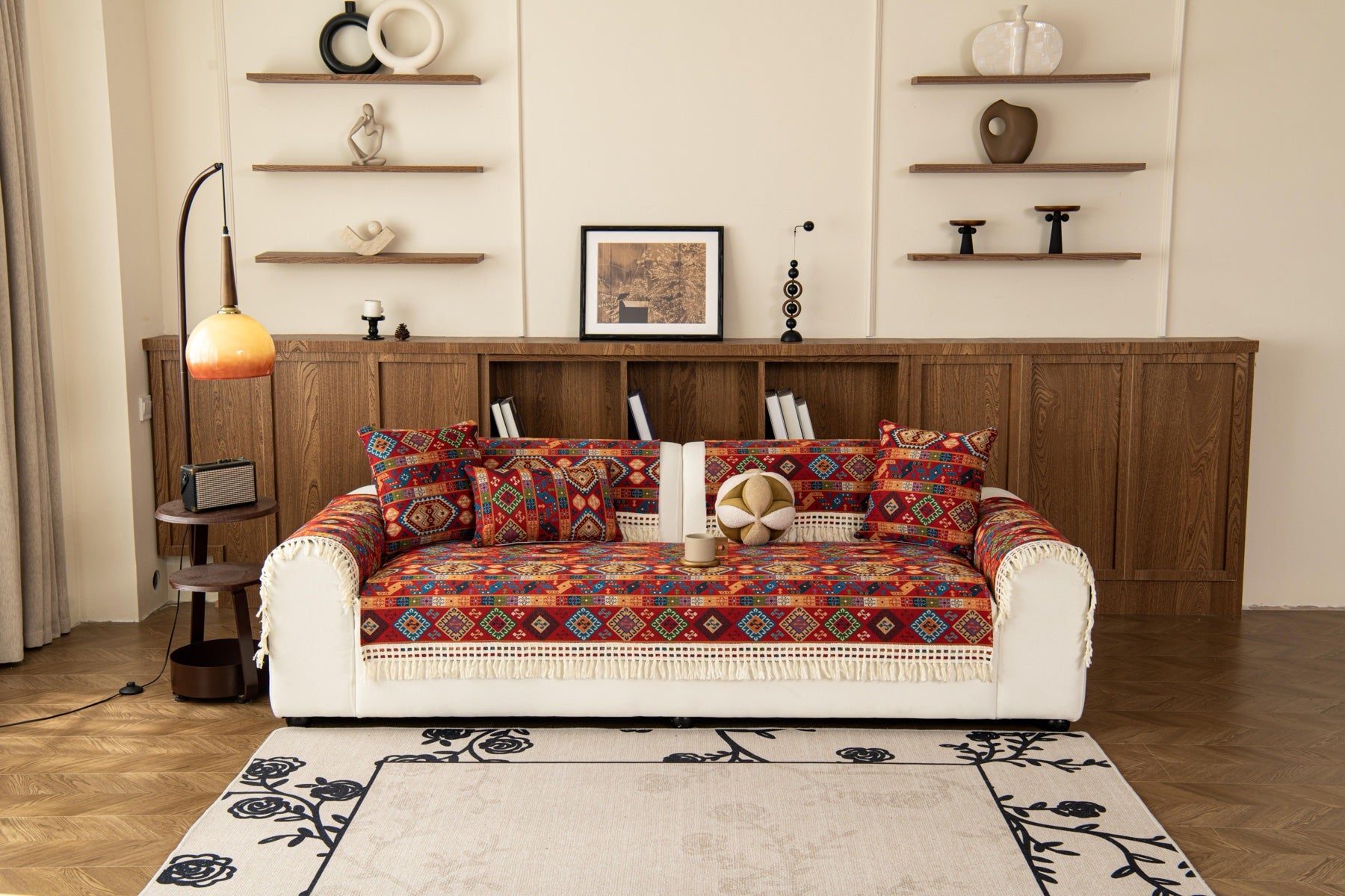 Sofa Decor Atlas Kilim Fringe Sofa Cover Piece - kilim sofa cover piece styling for kilim fringe sofa cover piece in Australia, image 10