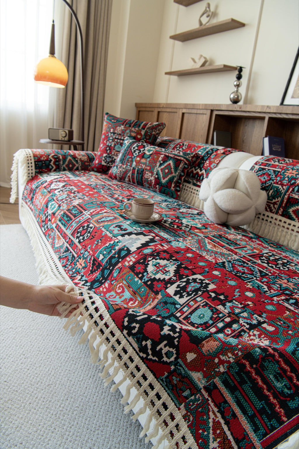 Sofa Decor Atlas Kilim Fringe Sofa Cover Piece - kilim sofa cover piece styling for kilim fringe sofa cover piece in Australia, image 18