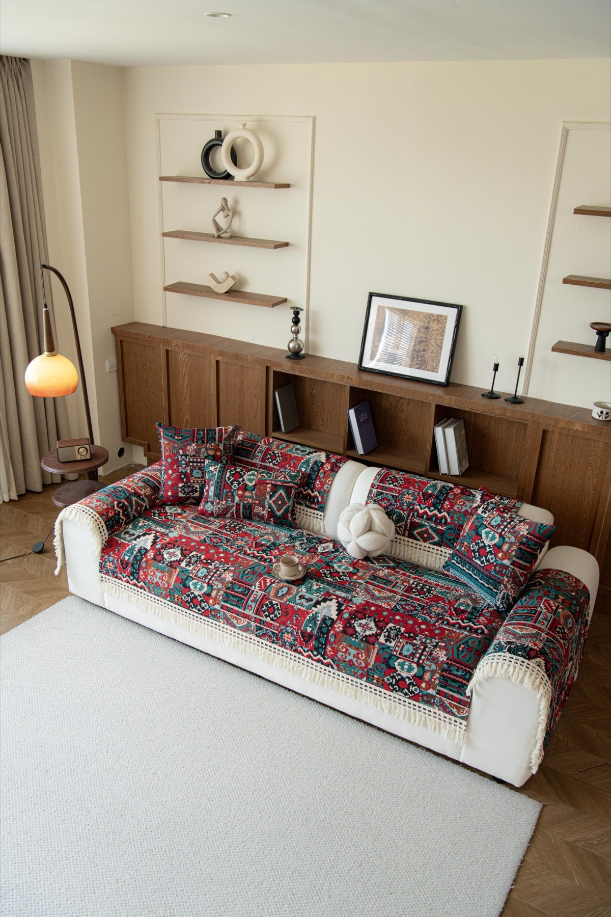 Sofa Decor Atlas Kilim Fringe Sofa Cover Piece - kilim sofa cover piece styling for kilim fringe sofa cover piece in Australia, image 5