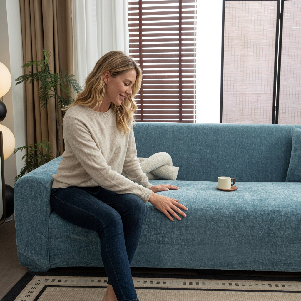 Sofa Decor Marlow Chenille Stretch Sofa Cover