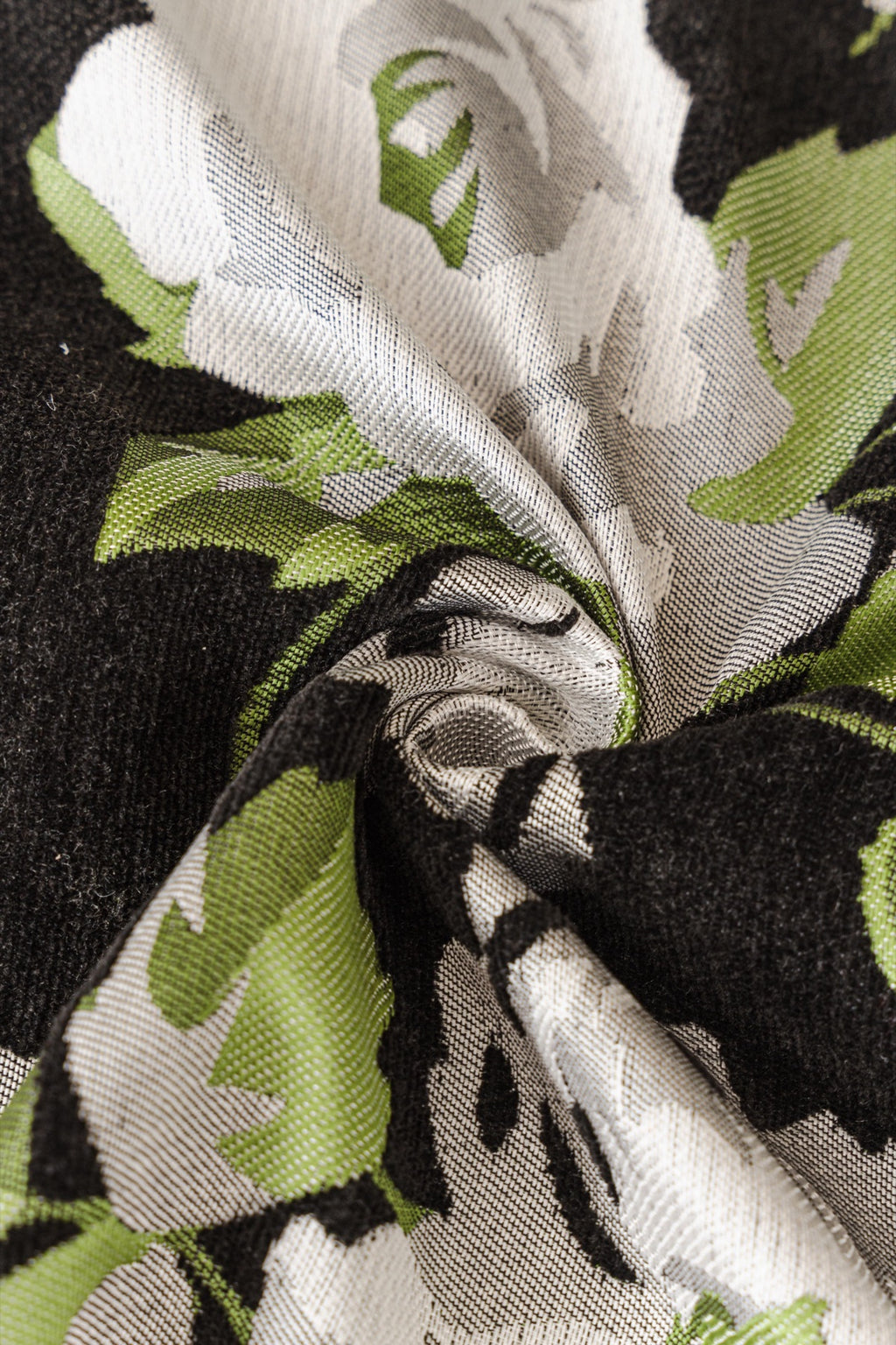 Sofa Decor Camellia Skirted Floral Sofa Throw Cover in Midnight Floral - floral fabric and skirt edge detail for floral sofa throw covers in Australia