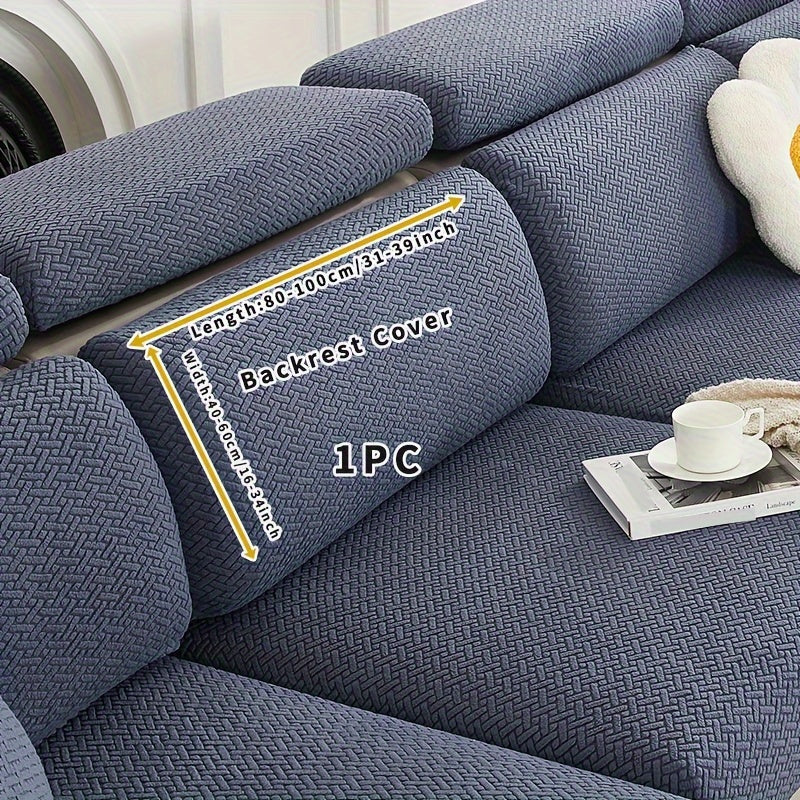 Ashford dark blue back cushion cover labelled Backrest Cover 1PC