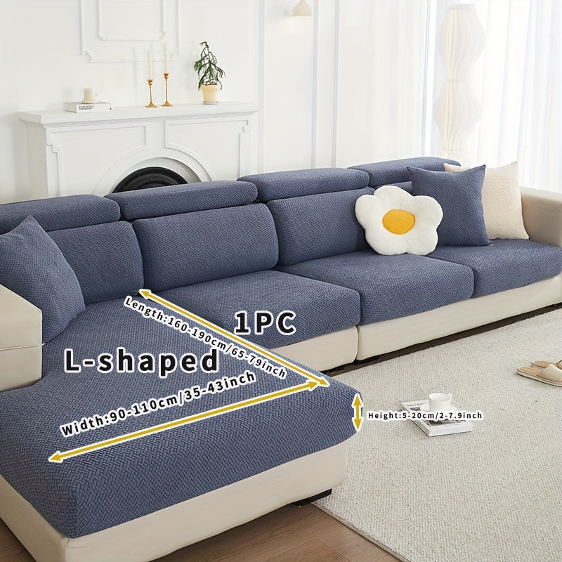 Ashford dark blue chaise cushion cover labelled 1PC L-shaped