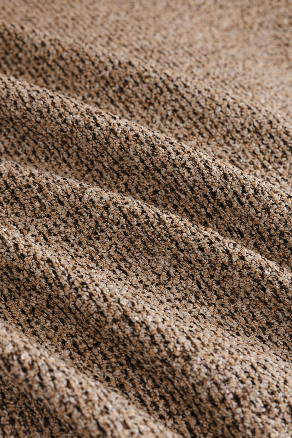 Sofa Decor Como Textured Boucle Fringe Sofa Throw Cover in Warm Taupe - textured boucle sofa throw cover styled couch cover in Australia, image 4