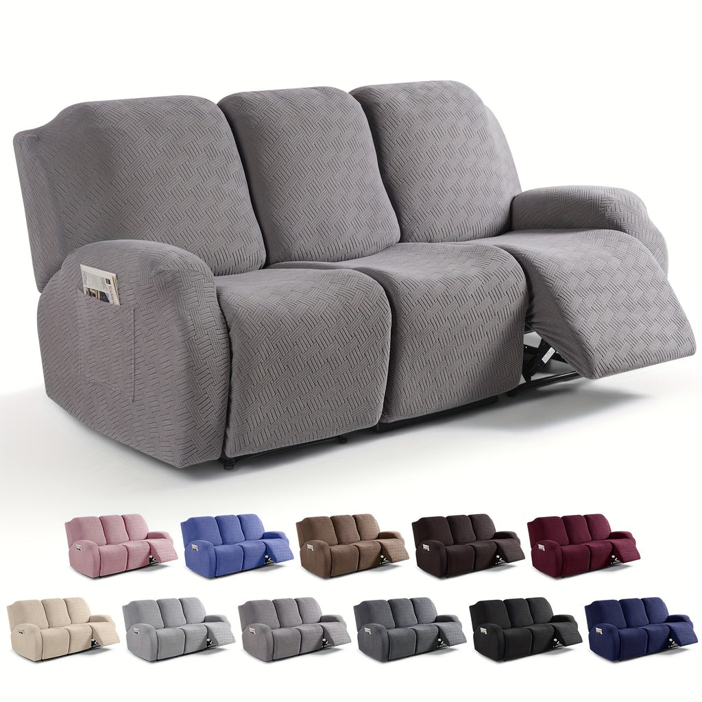 Sofa Decor Greyson Jacquard Recliner Cover - in black - pet friendly jacquard - product image 16 - for Australian sofas
