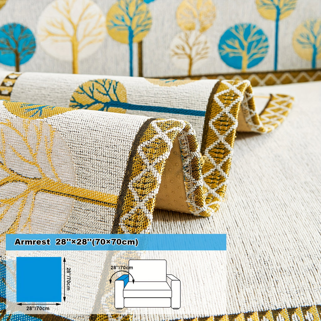 Folded Sienna fabric in White, with an Armrest diagram labelled 70 × 70 cm