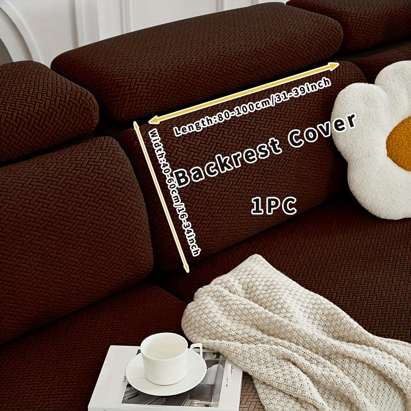 Ashford dark brown back cushion cover labelled Backrest Cover 1PC