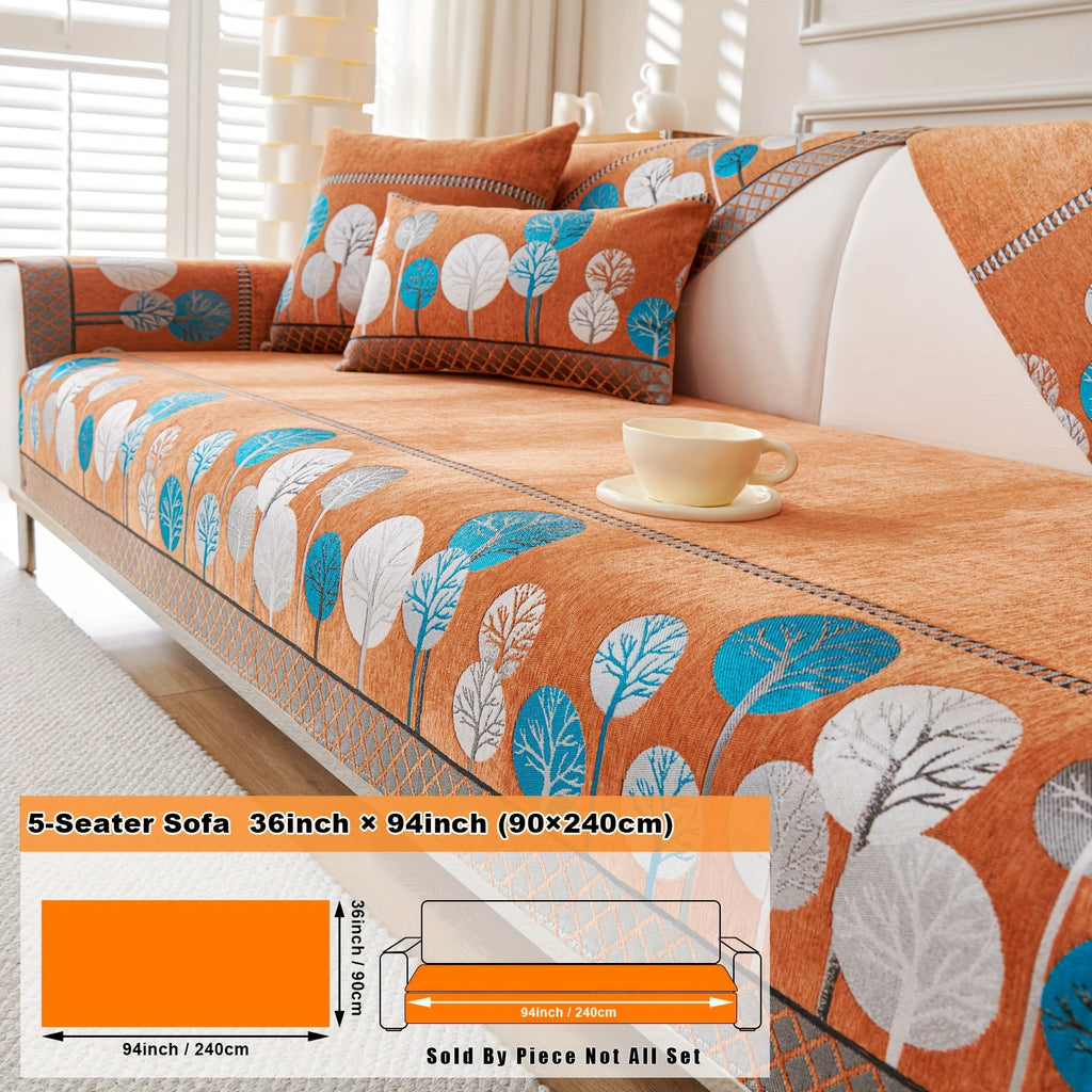 Moonlit in Orange: sofa arrangement with a 5-Seater diagram labelled 90 × 240 cm