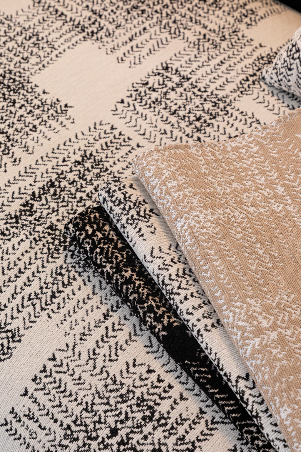 Sofa Decor Hampton Plaid Jacquard Sofa Seat Cover in Silver Grey Plaid - colour comparison detail image for plaid sofa seat covers in Australia