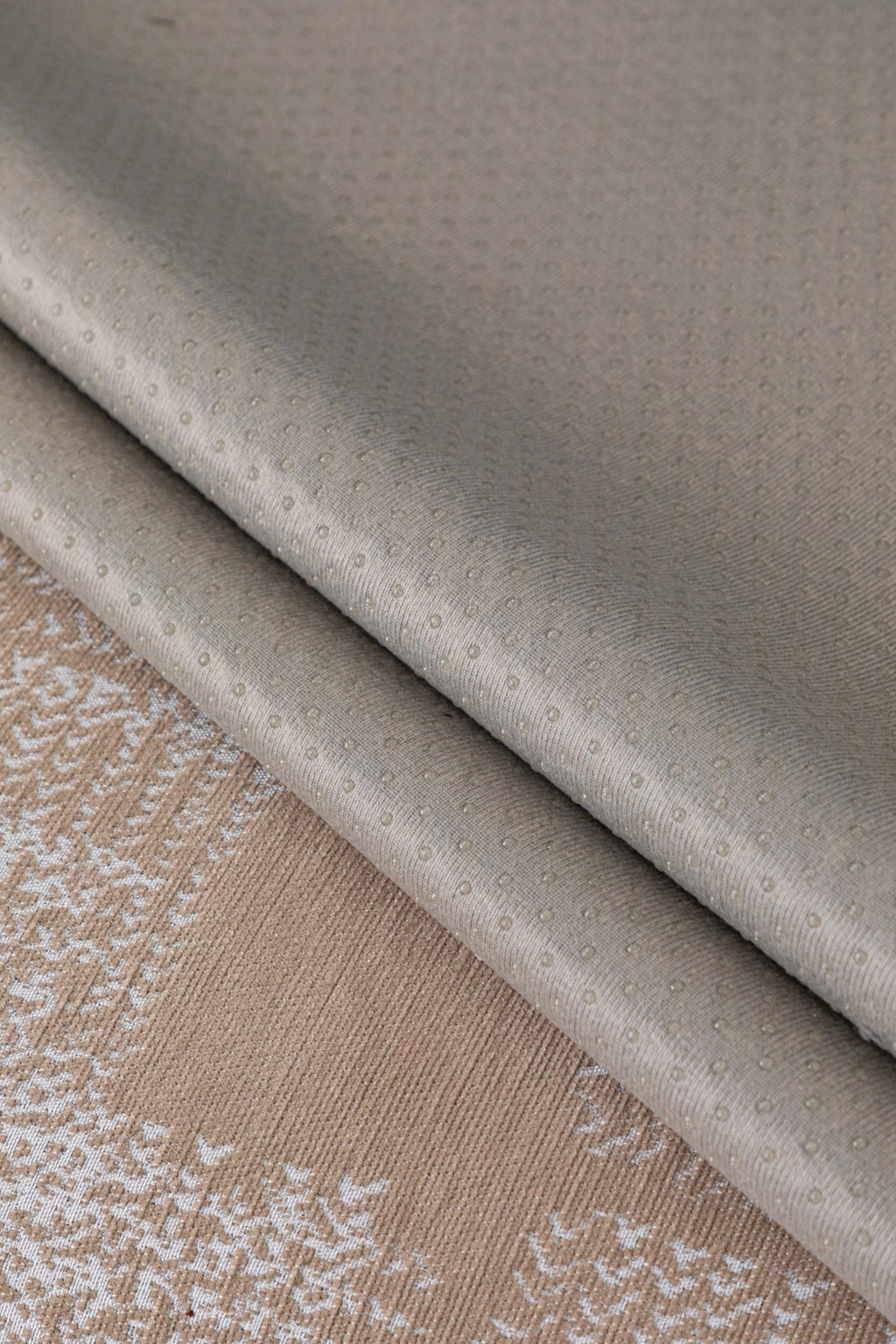Sofa Decor Hampton Plaid Jacquard Sofa Seat Cover in Warm Beige Plaid - fabric texture detail image for plaid sofa seat covers in Australia