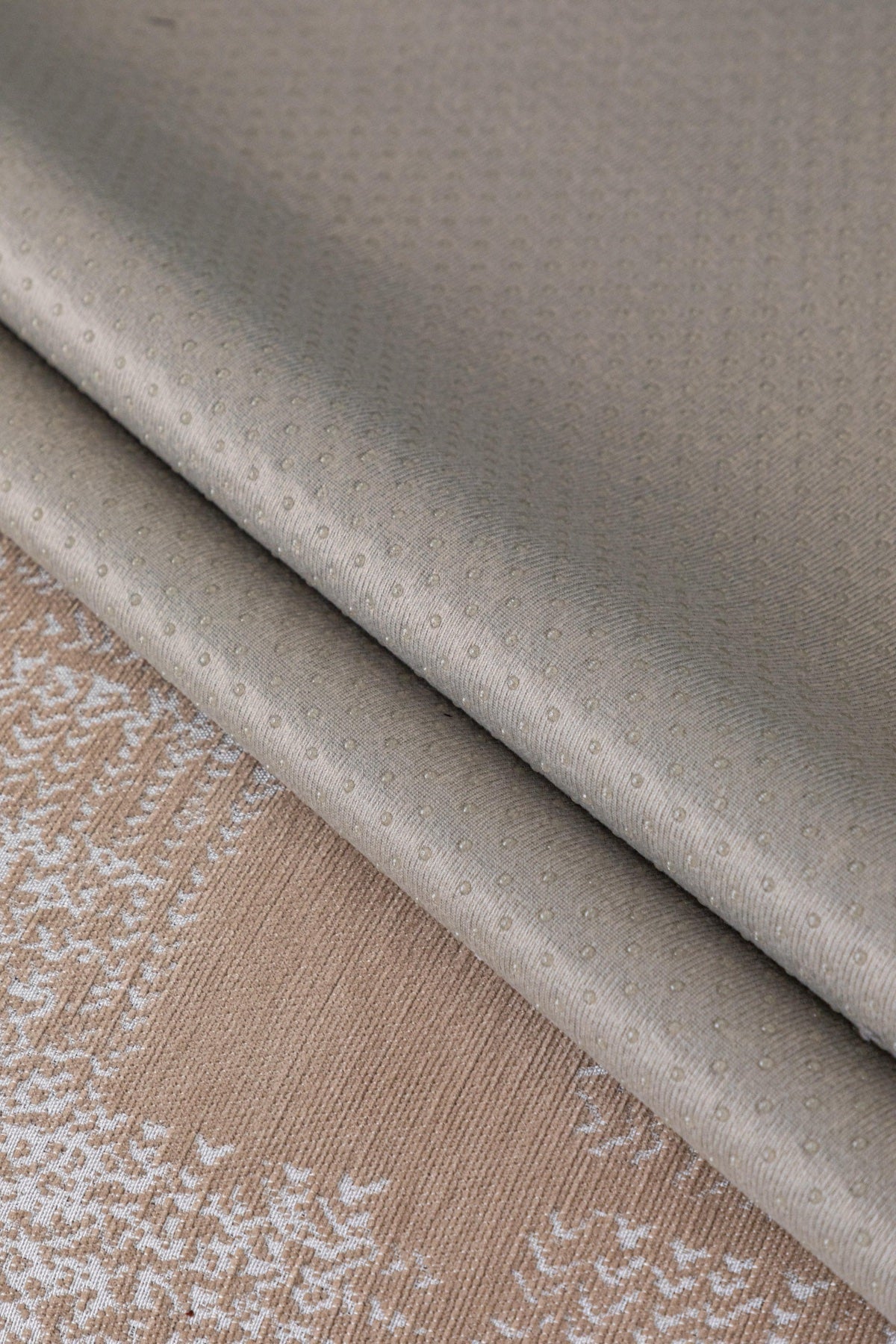 Sofa Decor Hampton Plaid Jacquard Sofa Seat Cover in Warm Beige Plaid - fabric texture detail image for plaid sofa seat covers in Australia