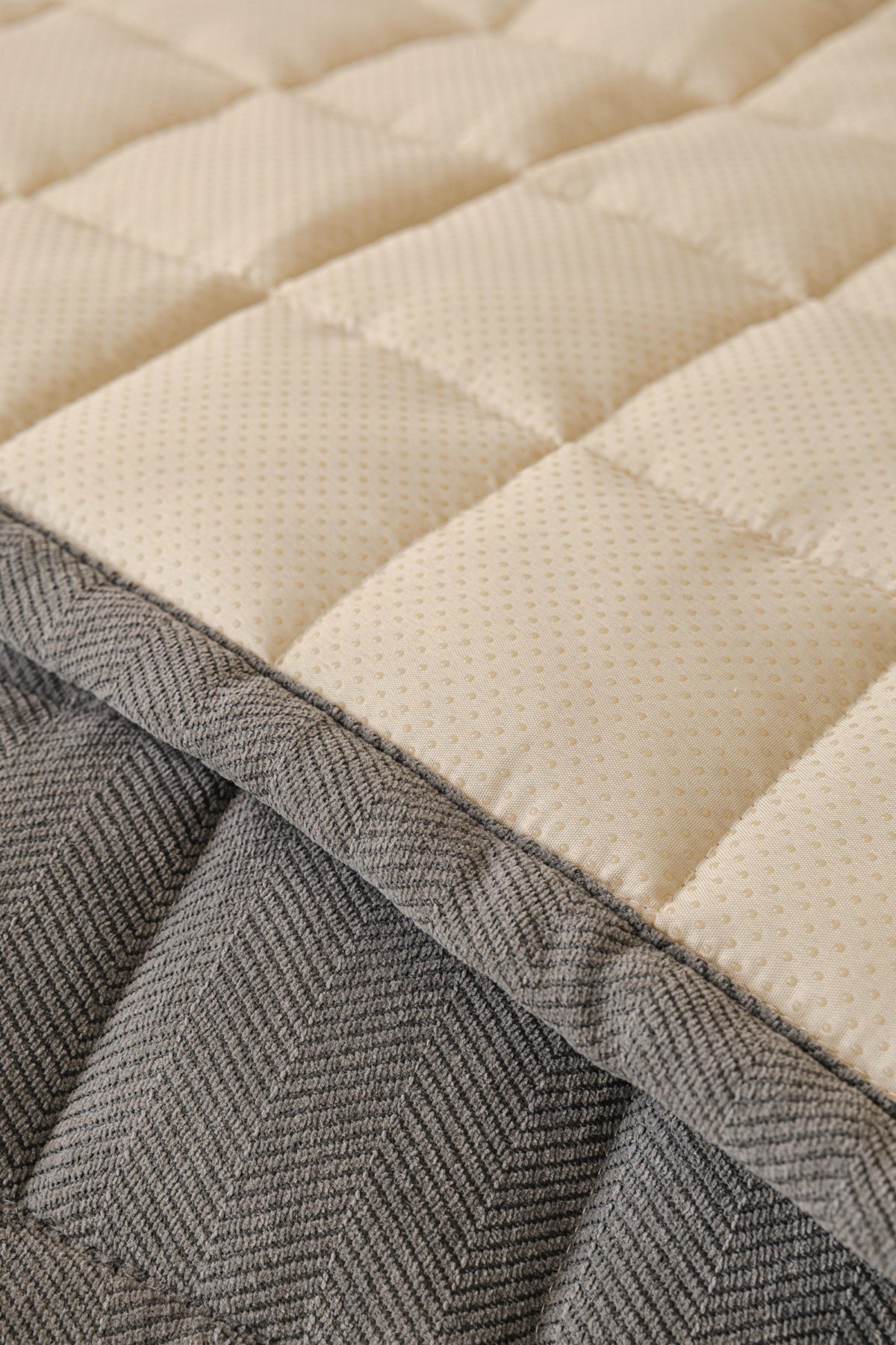Sofa Decor Haven Quilted Corduroy Sofa Cover Piece in Charcoal Grey - quilted corduroy fabric detail for quilted corduroy sofa cover pieces in Australia, image 12