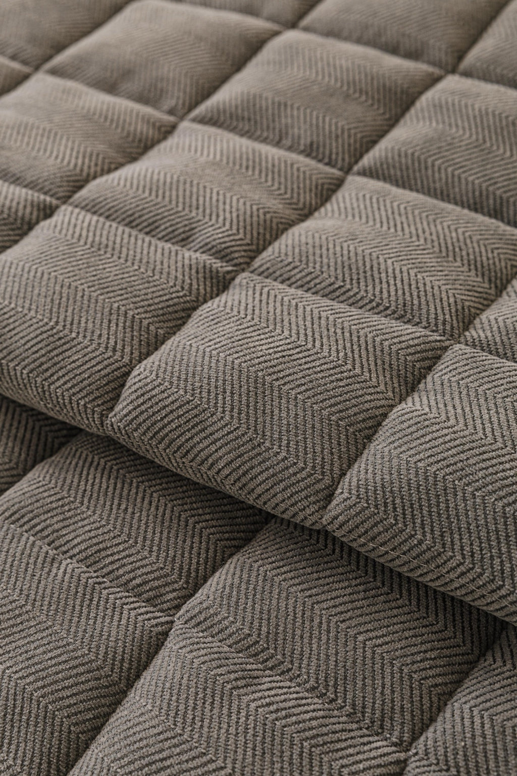 Sofa Decor Haven Quilted Corduroy Sofa Cover Piece in Charcoal Grey - quilted corduroy fabric detail for quilted corduroy sofa cover pieces in Australia, image 14