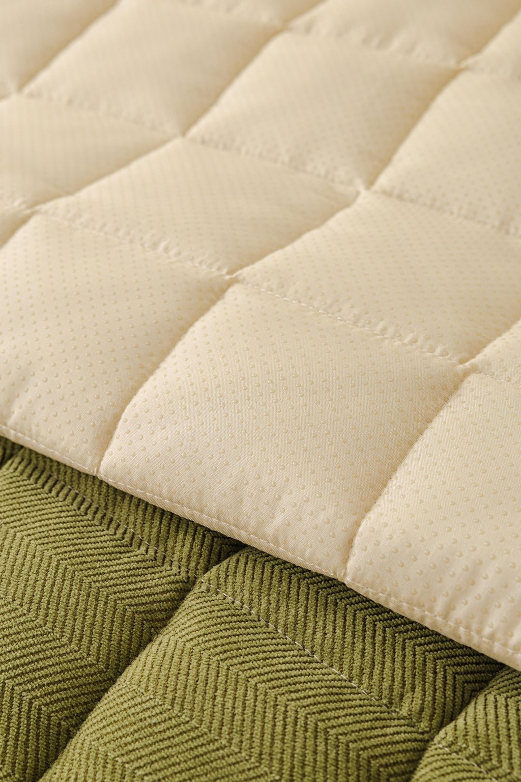 Sofa Decor Haven Quilted Corduroy Sofa Cover Piece in Olive Green - quilted corduroy fabric detail for quilted corduroy sofa cover pieces in Australia, image 36