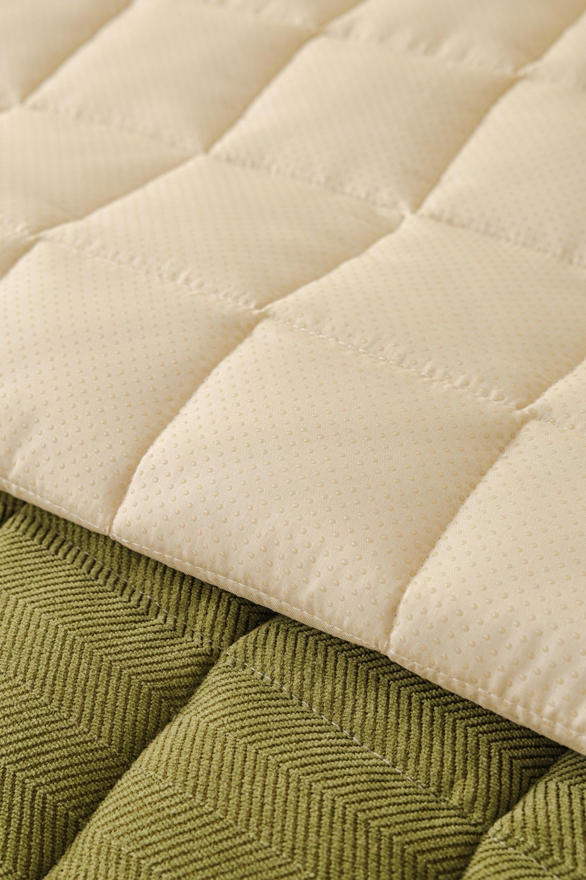 Sofa Decor Haven Quilted Corduroy Sofa Cover Piece in Olive Green - quilted corduroy fabric detail for quilted corduroy sofa cover pieces in Australia, image 36
