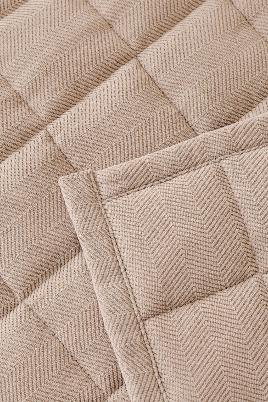 Sofa Decor Haven Quilted Corduroy Sofa Cover Piece in Warm Taupe - quilted corduroy fabric detail for quilted corduroy sofa cover pieces in Australia, image 51