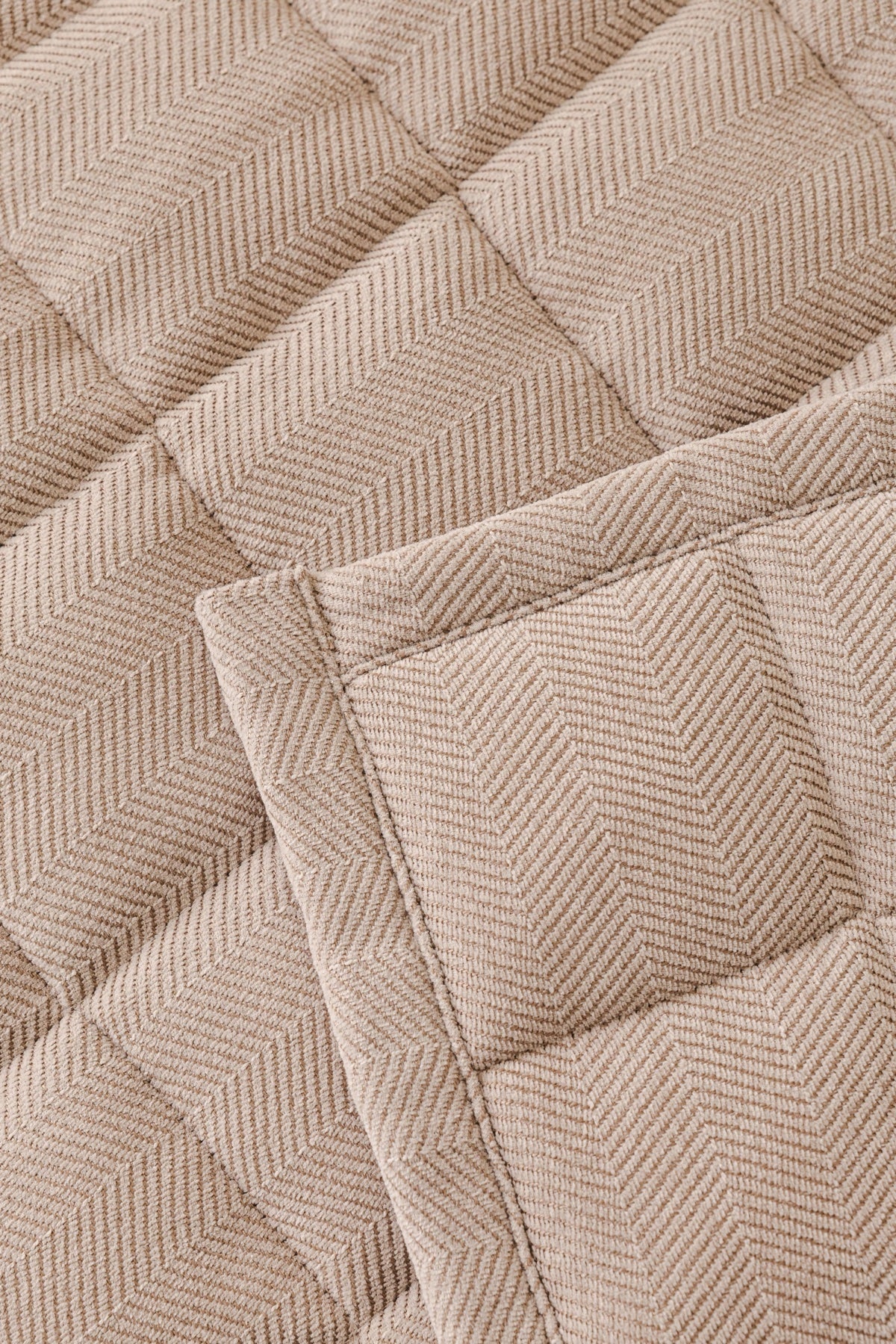 Sofa Decor Haven Quilted Corduroy Sofa Cover Piece in Warm Taupe - quilted corduroy fabric detail for quilted corduroy sofa cover pieces in Australia, image 51