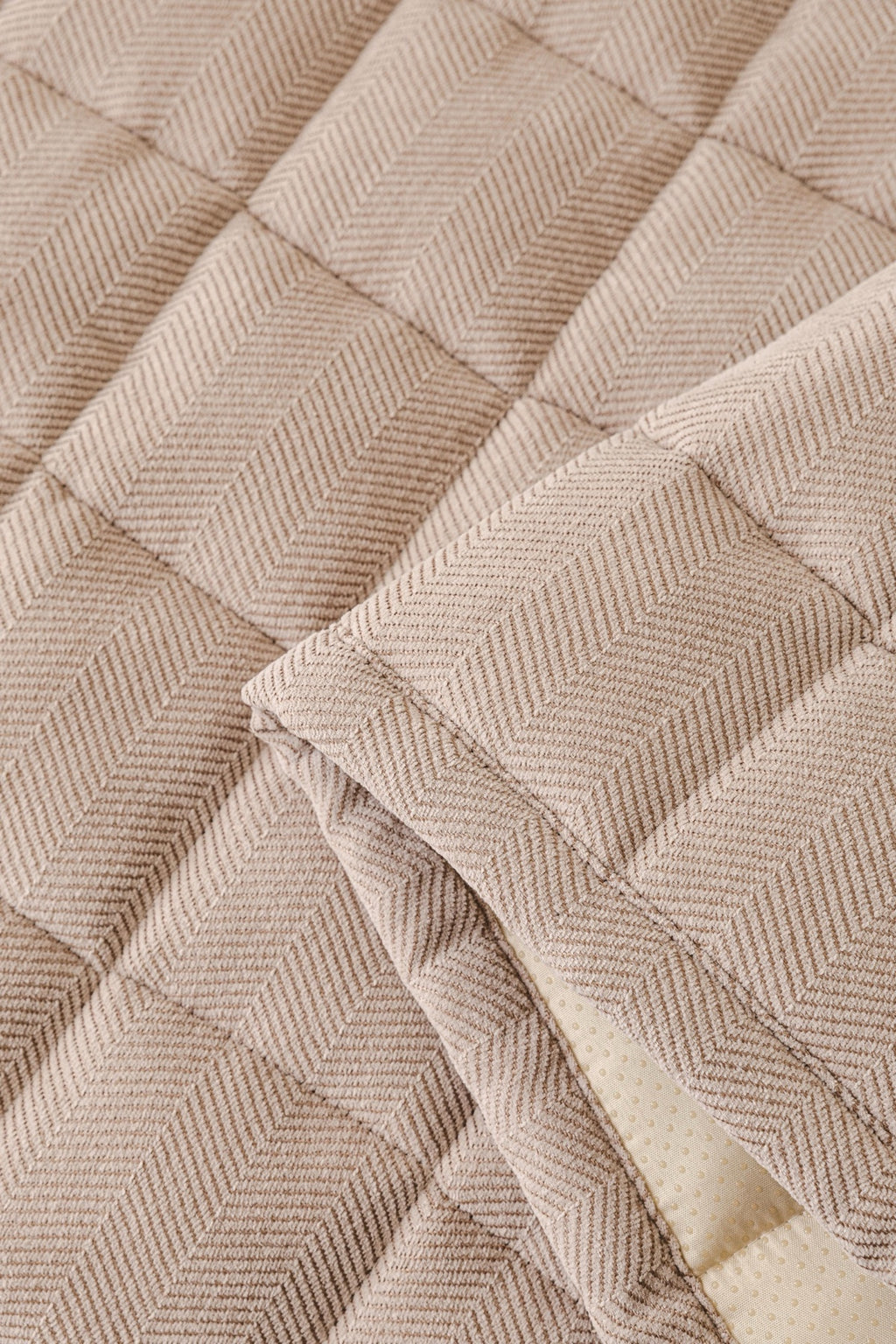 Sofa Decor Haven Quilted Corduroy Sofa Cover Piece in Warm Taupe - quilted corduroy fabric detail for quilted corduroy sofa cover pieces in Australia, image 53