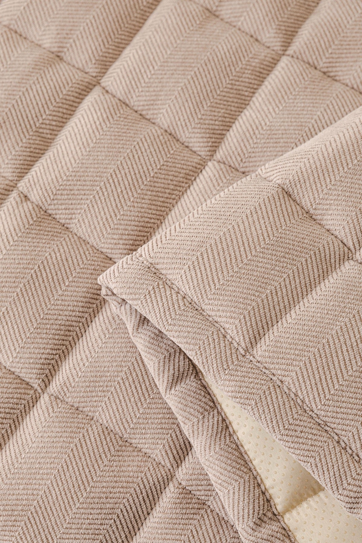 Sofa Decor Haven Quilted Corduroy Sofa Cover Piece in Warm Taupe - quilted corduroy fabric detail for quilted corduroy sofa cover pieces in Australia, image 53