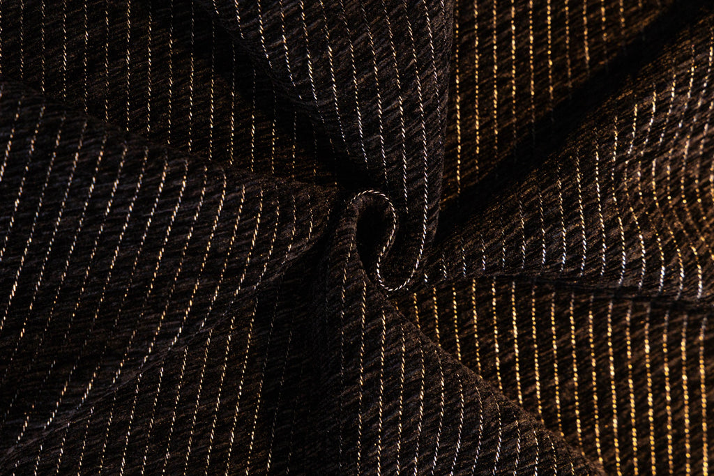 Sofa Decor Milano Ribbed Fringe Sofa Throw Cover in Charcoal Black - ribbed sofa throw cover fabric and edge detail in Australia, image 28