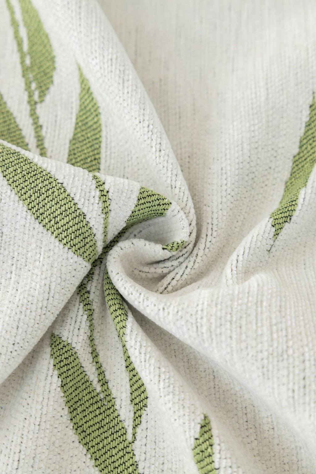 Sofa Decor Oliva Leaf Fringe Sofa Throw Cover in Sage Leaf - leaf pattern sofa throw cover styled couch cover in Australia, image 4