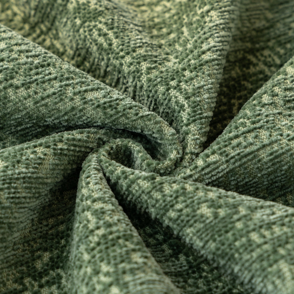 Sofa Decor Solene Textured Chenille Sofa Throw Cover in Sage Green - soft chenille texture detail for soft chenille couch cover in Australia, image 24