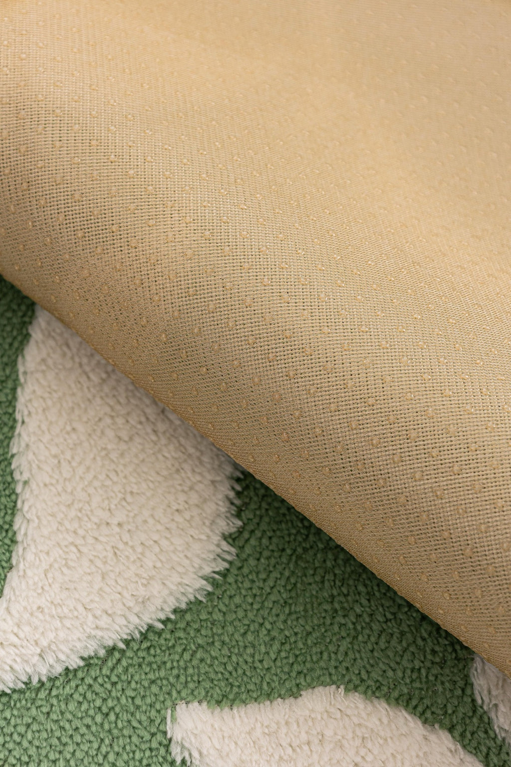 Sofa Decor Willow Quilted Leaf Sofa Seat Cover in Sage Leaf - fabric texture and edge detail for quilted sofa seat covers in Australia