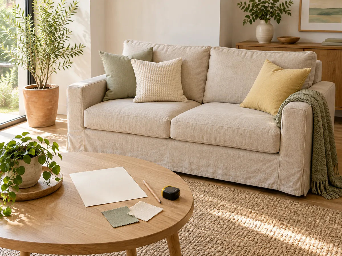 2 Seater Sofa Covers styling illustration: give each measurement a name