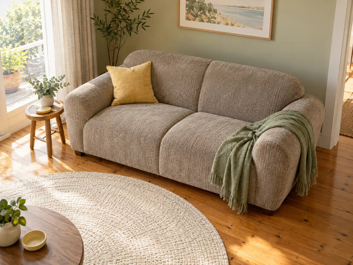 Chenille Sofa Covers styling illustration: choose the cover format first