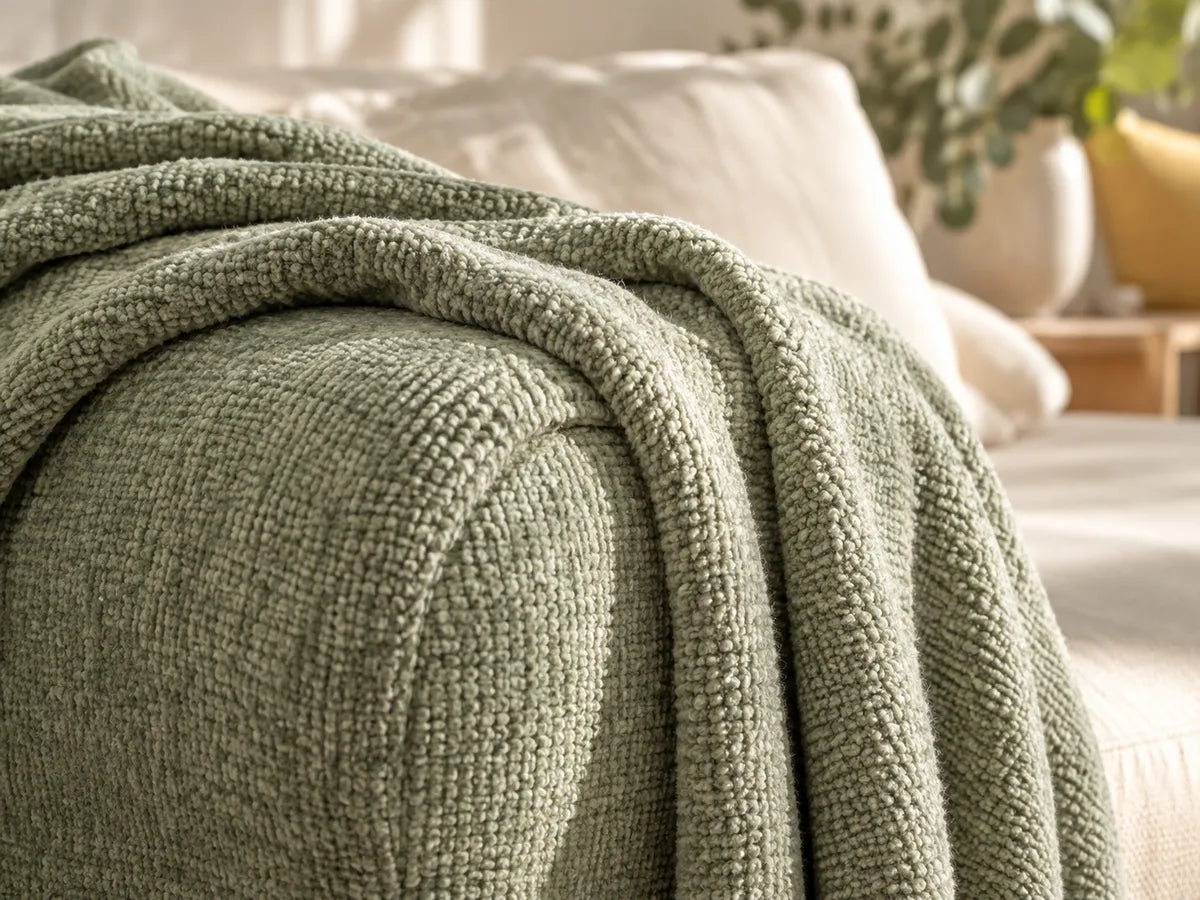 Chenille Sofa Covers styling illustration: read the surface in detail