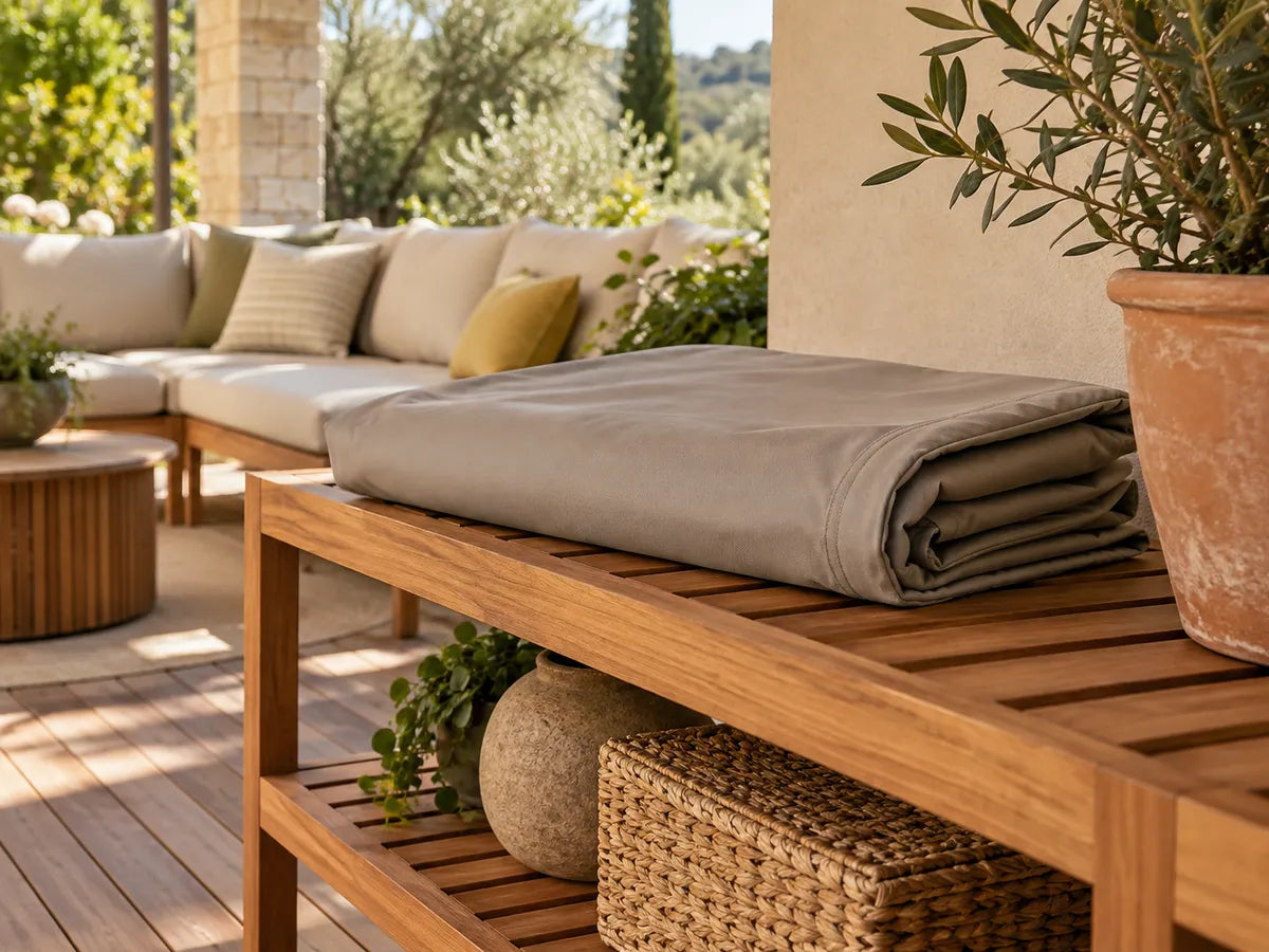 Outdoor Sofa Covers styling illustration: make between-use checks part of the routine